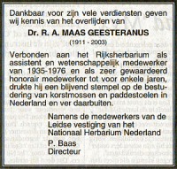 Overlijdensbericht R.A. (Ruud) MG (2003)